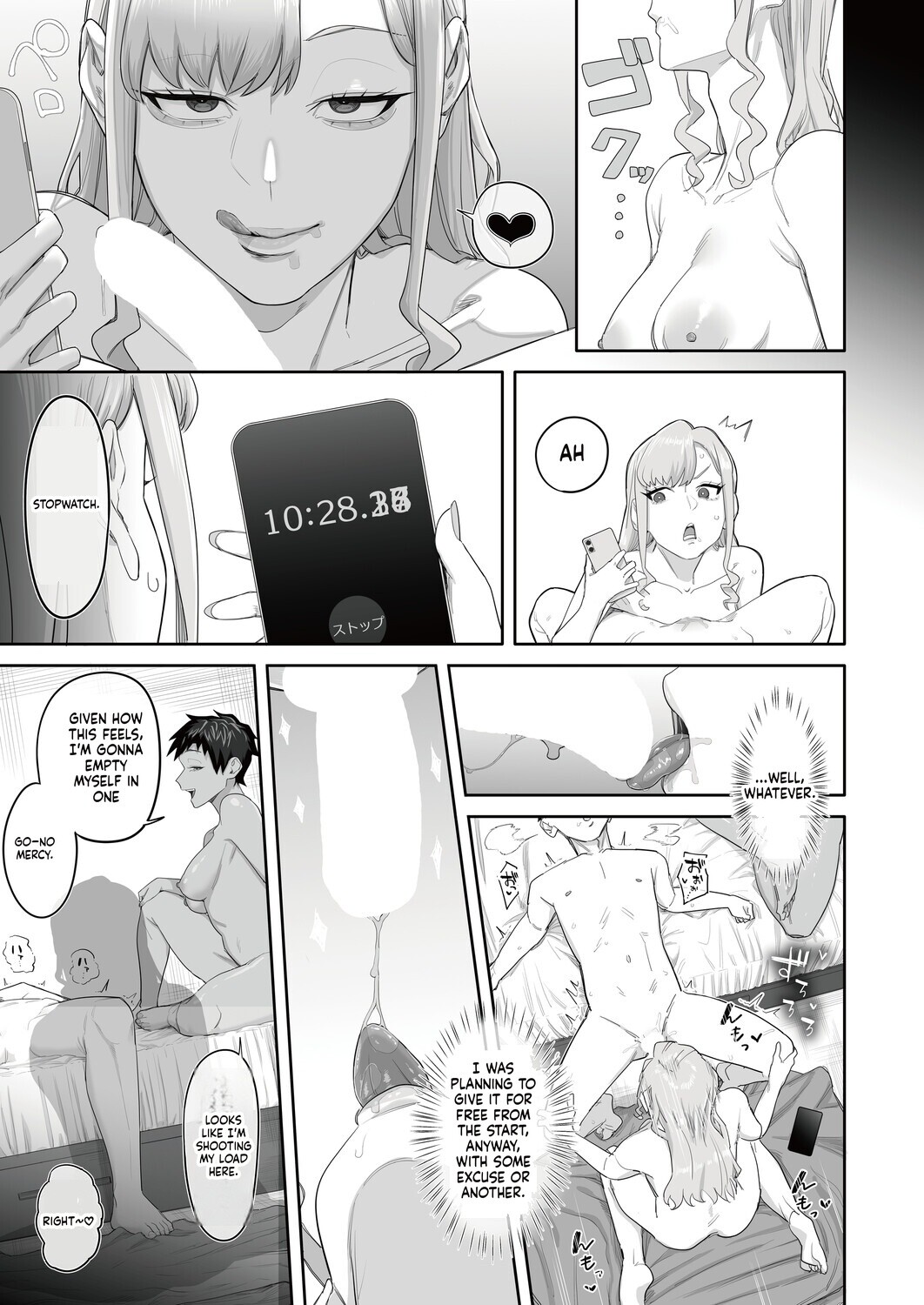 Hentai Manga Comic-What happens if you can withstand the incredible tongue skills of a prostitute who has take care of you for 10 minutes...?-Read-23